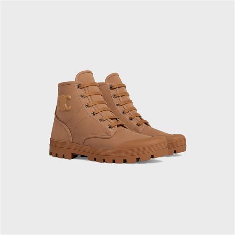 celine patapans lace up boot in canvas|Women's Patapans lace up boot in canvas .